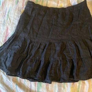 Black Ruffled Women's Skirt